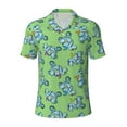 thumbnail image 1 of Wukai Motorcycle Riding Dinosaur Men’s Polo Shirts,Quick-Dry Athletic Shirt,Classic Fit Shirts-3X-Large, 1 of 8