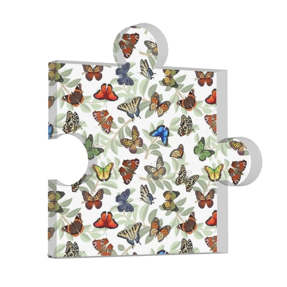 Wukai Multicolored Butterflies Print Elegant Acrylic Gift Decorations Perfect for Weddings, Birthdays, Anniversaries, and Home Decor