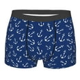 thumbnail image 1 of Wukai Nautical Anchors Print Men’s Underwear Breathable Boxer Briefs,&nbsp;Moisture Wicking & Breathable-X-Large, 1 of 7