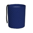 thumbnail image 1 of Wukai Navy Blue Print Car Trash Can - Easy to Clean Hanging Garbage Bin - Removable Liner - Leak-Car Garbage Can - Waterproof Trash Can for Car and SUV, 1 of 7