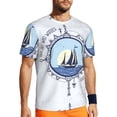 thumbnail image 1 of Wukai Not All Who Wander Are Lost2 Print Men's Short-Sleeved Mesh T-Shirt,Quick-Dry Short Sleeve Workout T-Shirt-X-Large, 1 of 8