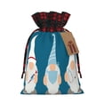 thumbnail image 1 of Wukai Nurse Doctor Gnomes Print Christmas Burlap Bags,Drawstring Christmas Burlap Goody Gift Candy Bags Xmas Burlap Treat Bags for Candy Wrapper Xmas Party Favors-Black, 1 of 8