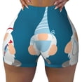 thumbnail image 1 of Wukai Nurse Doctor Gnomes Print Pack Biker Shorts for Women Yoga Workout Gym Running Scrunch Active Shorts-Small, 1 of 8