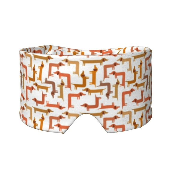 Wukai Orange Fox Print Sleep Mask - Eye Mask for Sleeping, Ultra Soft and Skin Friendly Full Eye Covers for Women/Men, Perfect Light Blocking Sleeping Mask