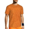 thumbnail image 1 of Wukai Orange Glitter Print Men's Short-Sleeved Mesh T-Shirt,Quick-Dry Short Sleeve Workout T-Shirt-Medium, 1 of 8