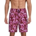 thumbnail image 1 of Wukai Orchids Flowers Men’s Short Pajama Pants With Pockets Soft Sleep Pj Shorts for Men-X-Large, 1 of 6