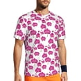 thumbnail image 1 of Wukai Orchids Flowers Print Men's Short-Sleeved Mesh T-Shirt,Quick-Dry Short Sleeve Workout T-Shirt-XX-Large, 1 of 8