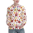 thumbnail image 1 of Wukai Oriental Cuisine Print Womens Hoodies Fleece Sweatshirts Long Sleeve Sweaters Pullover Fall Outfits Winter Clothes-Medium, 1 of 7