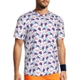 thumbnail image 1 of Wukai Ornamental Turtles Print Men's Short-Sleeved Mesh T-Shirt,Quick-Dry Short Sleeve Workout T-Shirt-4X-Large, 1 of 8