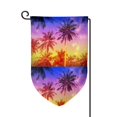 thumbnail image 1 of Wukai Palm Trees at Sunset Print Garden Flag 12.5x18 Inch Double Sided Sun-resistant Rain-resistant, Wrinkle-resistant Colorfast(Only Flag), 1 of 7