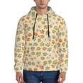 thumbnail image 1 of Wukai Paw In Groovy Style Print Men Hoodies Fleece Sweatshirts Long Sleeve Sweaters Pullover Fall Outfits Winter Clothes-Medium, 1 of 7