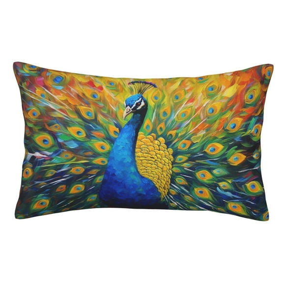 Wukai Peacocks Elastic Luggage Cover,luggage covers for suitcase tsa approved,Fits 19-29-inch-14"x20"
