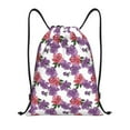 thumbnail image 1 of Wukai Peonies Drawstring Backpack Bag Sport Gym Sackpack Large Size String Backpack Cinch for Women Men-Medium, 1 of 6