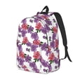 thumbnail image 1 of Wukai Peonies Durable Canvas Laptop Backpack,Adjustable Shoulder Straps,Water-Resistant,Large Capacity,Stylish Design, Fits 15-17in Laptops,Unisex for School,Office,Travel-Medium, 1 of 5