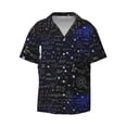 thumbnail image 1 of Wukai Physical Formulas Men's Casual Short-Sleeve Button Down Shirt - Lightweight Summer Dress Shirt for Daily Wear-Small, 1 of 7