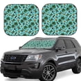 thumbnail image 1 of Wukai Pineapple Sea Turtle Print Windshield Sun Shade, Car Front Window Shades Sunshade Cover Sun Visor Shield Block Automotive Interior Protector Blocks UV Rays-Medium, 1 of 6