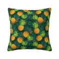 thumbnail image 1 of Wukai Pineapples with Palm Leaves Premium Polyester Fleece Pillow Covers with Hidden Zipper Closure,Luxuriously Soft and Durable-18"x18", 1 of 7