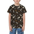 thumbnail image 1 of Wukai Pirate Skulls Youth Unisex Short Sleeve T-Shirt for Boys, Girls, Teens, and Kids-X-Small, 1 of 7