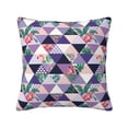 thumbnail image 1 of Wukai Plaid Flamingo Premium Polyester Fleece Pillow Covers with Hidden Zipper Closure,Luxuriously Soft and Durable-18"x18", 1 of 7