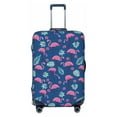 thumbnail image 1 of Wukai Plants And Flamingos Elastic Luggage Cover: Personalized Protection for Your Suitcase - Fits 19~29-inch, Washable & Durable Travel Companion-Medium, 1 of 8