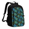 thumbnail image 1 of Wukai Play Game Travel Laptop Backpack: Business Water-Resistant Bag with USB Charging Port, Ideal College Backpack for Men & Women, 1 of 6