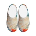 thumbnail image 1 of Wukai Playful Floral Cat Print Women's Indoor Bedroom Slipper Slip On Shoes, Unisex House Shoes with Anti-Skid Sole for Men, Gift for Women Men-13, 1 of 7