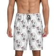 thumbnail image 1 of Wukai Poodle Dog Men’s Short Pajama Pants With Pockets Soft Sleep Pj Shorts for Men-3X-Large, 1 of 6