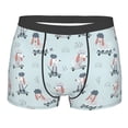 thumbnail image 1 of Wukai Poodle Playing Skateboard Print Men’s Underwear Breathable Boxer Briefs,&nbsp;Moisture Wicking & Breathable-Large, 1 of 7