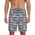 thumbnail image 1 of Wukai Popcorn Men’s Short Pajama Pants With Pockets Soft Sleep Pj Shorts for Men-X-Large, 1 of 6