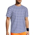 thumbnail image 1 of Wukai Porcelain Chinaware Print Men's Short-Sleeved Mesh T-Shirt,Quick-Dry Short Sleeve Workout T-Shirt-Medium, 1 of 8