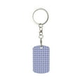 thumbnail image 1 of Wukai Porcelain Chinaware Print Rectangular Metal Keychain: Sleek and Durable Key Ring for Securely Holding Keys Perfect for Everyday Use, 1 of 5