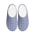 thumbnail image 1 of Wukai Porcelain Chinaware Print Women's Indoor Bedroom Slipper Slip On Shoes, Unisex House Shoes with Anti-Skid Sole for Men, Gift for Women Men-8, 1 of 7