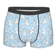 thumbnail image 1 of Wukai Rabbit And Bird Print Men’s Underwear Breathable Boxer Briefs,&nbsp;Moisture Wicking & Breathable-X-Large, 1 of 7