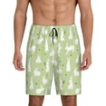 thumbnail image 1 of Wukai Rabbit And Carrot (2) Men’s Short Pajama Pants With Pockets Soft Sleep Pj Shorts for Men-XX-Large, 1 of 6