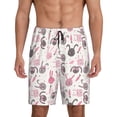 thumbnail image 1 of Wukai Rabbit And Carrot Men’s Short Pajama Pants With Pockets Soft Sleep Pj Shorts for Men-X-Large, 1 of 6