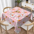 thumbnail image 1 of Wukai Rabbit And Carrot Waterproof Tablecloth for Kitchen Dining, Fits Square Tables for 2-4 Seats -54"x54", 1 of 7