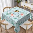 thumbnail image 1 of Wukai Rabbit And Dragonfly Waterproof Tablecloth for Kitchen Dining, Fits Square Tables for 2-4 Seats -60"x60", 1 of 7