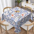 thumbnail image 1 of Wukai Rabbit And Floral Waterproof Tablecloth for Kitchen Dining, Fits Square Tables for 2-4 Seats -54"x54", 1 of 7