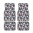 thumbnail image 1 of Wukai Rabbit And Rose Print Car Foot Mat Set of 4 Pieces, Anti-Slip Neoprene Auto Floor Mats Carpet, Universal Fit Automotive Floor Foot Mats Set for SUV, Van, Trucks, 1 of 6