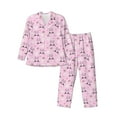 thumbnail image 1 of Wukai Rabbit Face Men's Long-Sleeve Pajama Set - Comfortable Sleepwear with Button-Down Shirt and Pants-Medium, 1 of 6