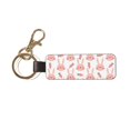 thumbnail image 1 of Wukai Rabbit Is And Carrots Print Leather Car Keychain, Universal Key Fob Keychain, Leather Key Chain Holder for Men and Women,360 Degree Rotatable, 1 of 5