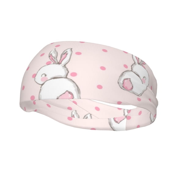 Wukai Rabbit Sports sweatband,Men & Women Sweatband Headband for Running, Cross Training, Racquetball, Working Out