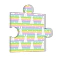 thumbnail image 1 of Wukai Rainbow Rabbit Print Elegant Acrylic Gift Decorations Perfect for Weddings, Birthdays, Anniversaries, and Home Decor, 1 of 6