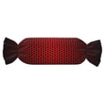 thumbnail image 1 of Wukai Red Geometric Print Candy Pillow Cylindrical Pillows Sofa Pillow Neck Hand Support Pillows Including Insert Lumbar Pillows, 1 of 8