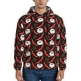 thumbnail image 1 of Wukai Red Hot Chili 1 Print Men Hoodies Fleece Sweatshirts Long Sleeve Sweaters Pullover Fall Outfits Winter Clothes-Small, 1 of 7