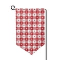 thumbnail image 1 of Wukai Red Plaid Daisy Print Garden Flag 12.5x18 Inch Double Sided Sun-resistant Rain-resistant, Wrinkle-resistant Colorfast(Only Flag), 1 of 7