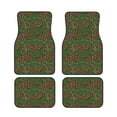 thumbnail image 1 of Wukai Red Snake Print Car Foot Mat Set of 4 Pieces, Anti-Slip Neoprene Auto Floor Mats Carpet, Universal Fit Automotive Floor Foot Mats Set for SUV, Van, Trucks, 1 of 6