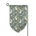 thumbnail image 1 of Wukai Retro Bunny Floral Print Garden Flag 12.5x18 Inch Double Sided Sun-resistant Rain-resistant, Wrinkle-resistant Colorfast(Only Flag), 1 of 7