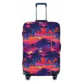 thumbnail image 1 of Wukai Retro Palms Elastic Luggage Cover: Personalized Protection for Your Suitcase - Fits 19~29-inch, Washable & Durable Travel Companion-Small, 1 of 8
