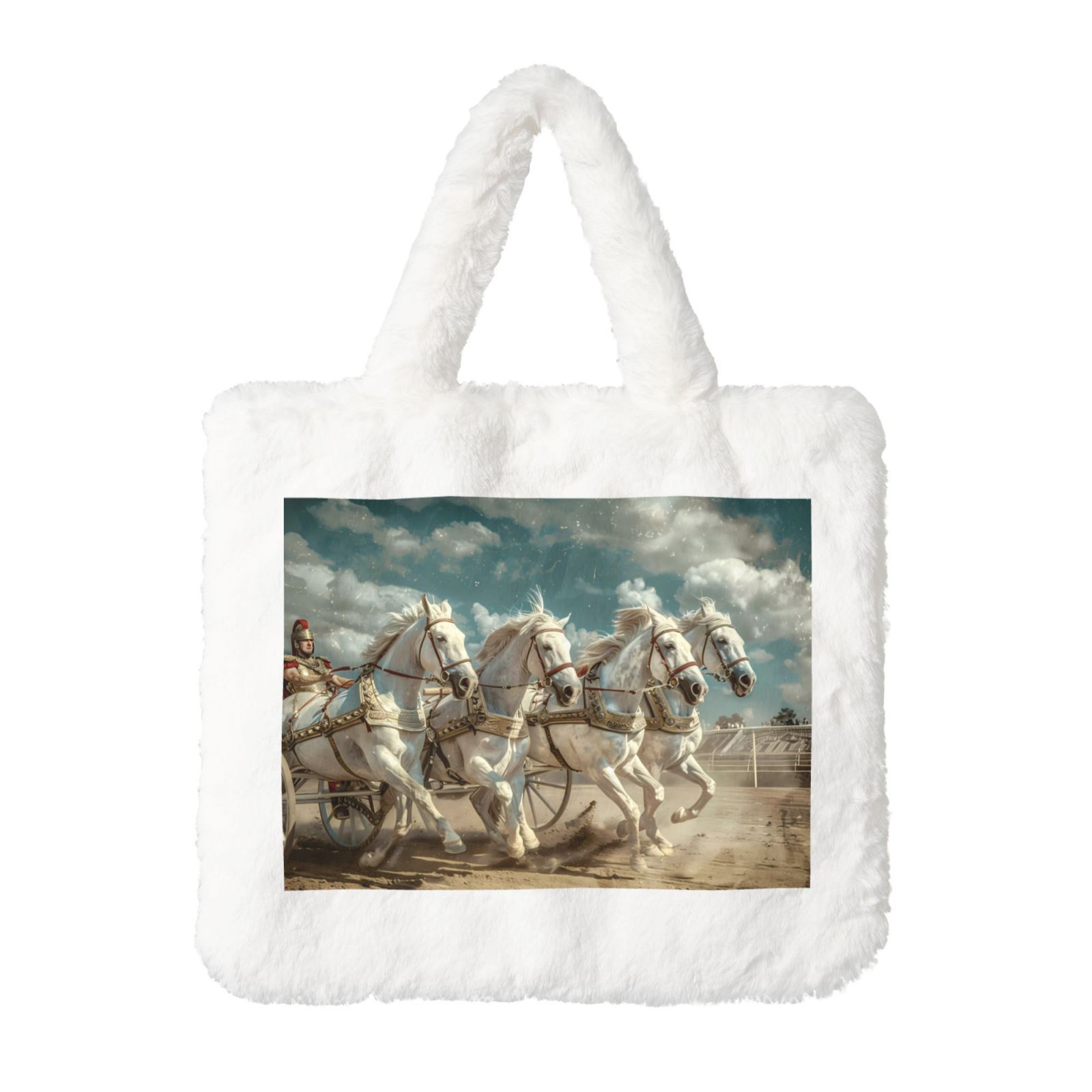 UMAJO Horse Plush Drawstring Pouch Bag